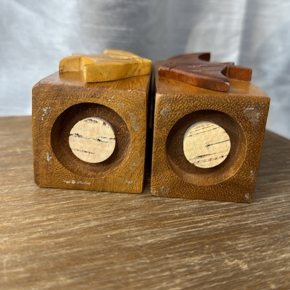 Vintage Wooden Fish Salt & Pepper Shakers - Picture 6 of 10